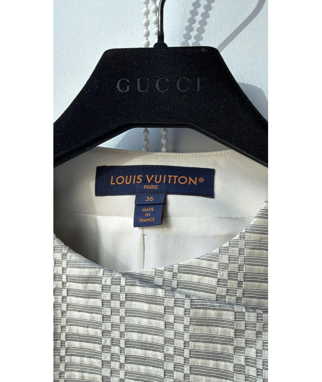 LOUIS VUITTON Бежевый полиэстеровый костюм с брюками, фото 5