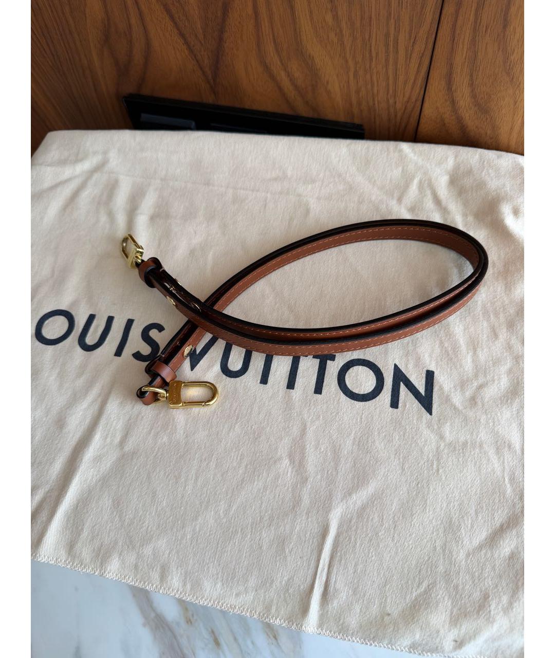 LOUIS VUITTON Коричневая сумка с короткими ручками из канвы, фото 3