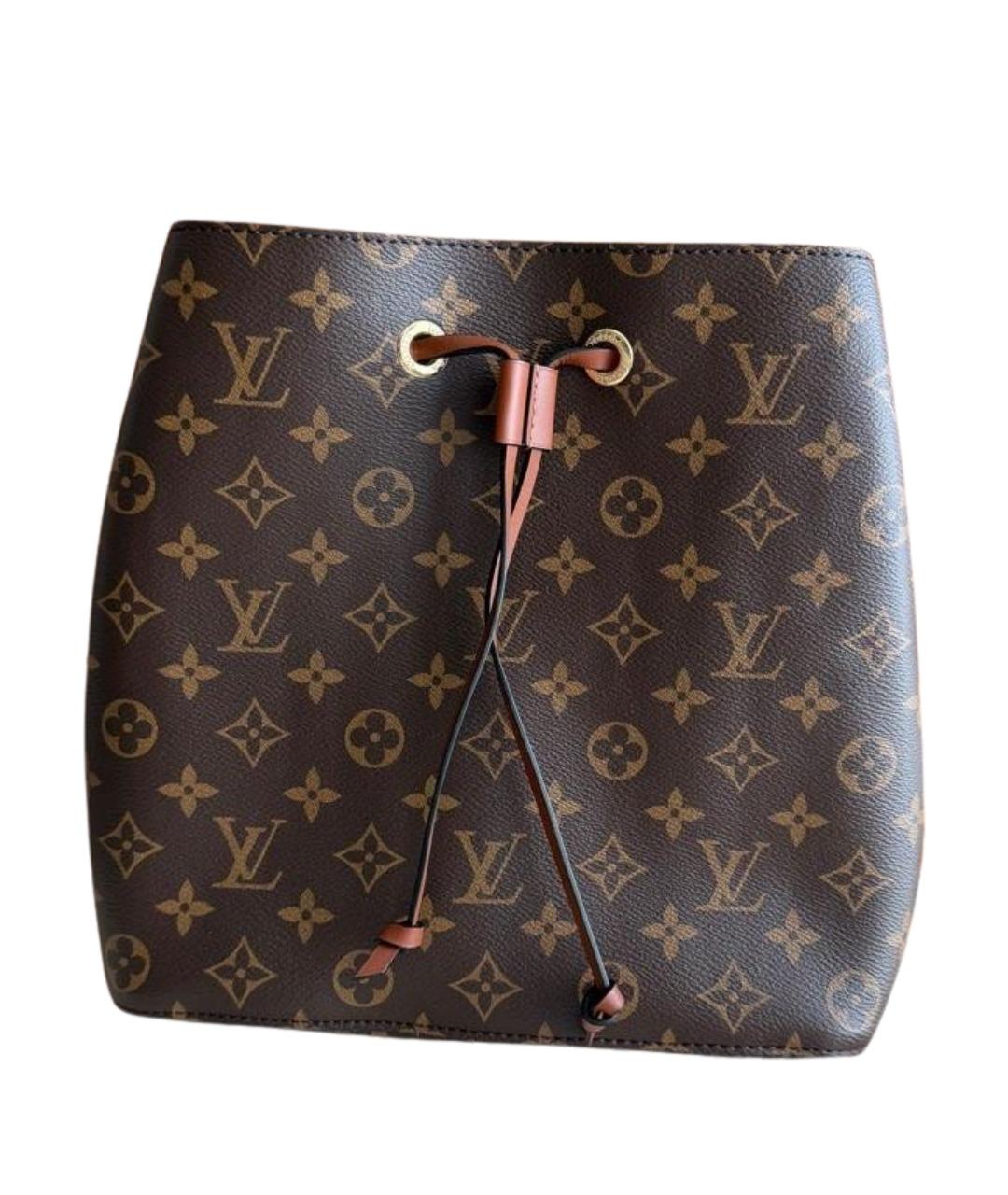 LOUIS VUITTON Коричневая сумка с короткими ручками из канвы, фото 1