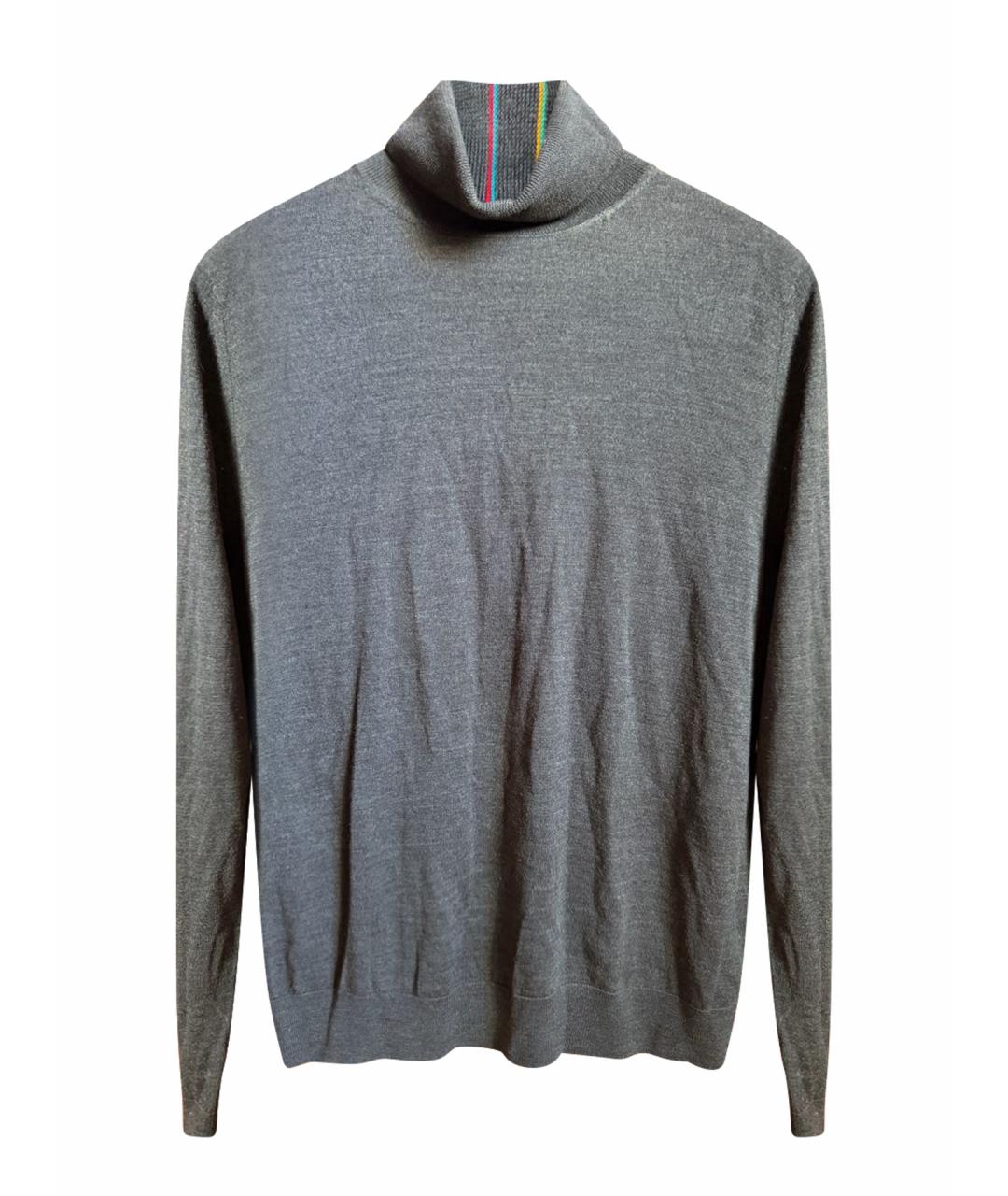 PAUL SMITH Серая шерстяная водолазка, фото 1