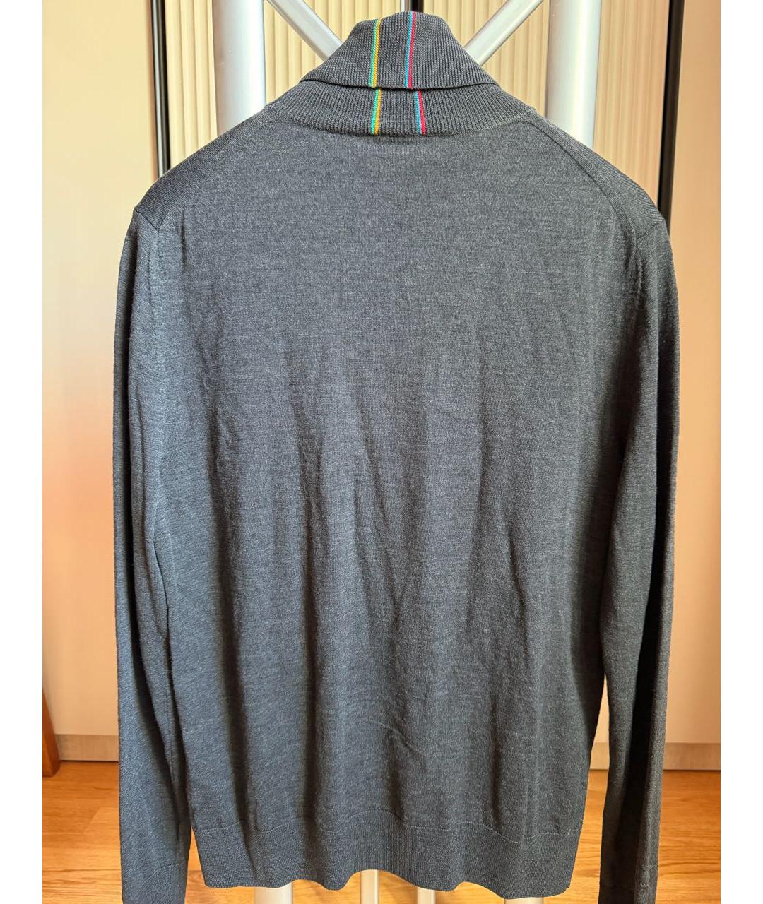 PAUL SMITH Серая шерстяная водолазка, фото 2