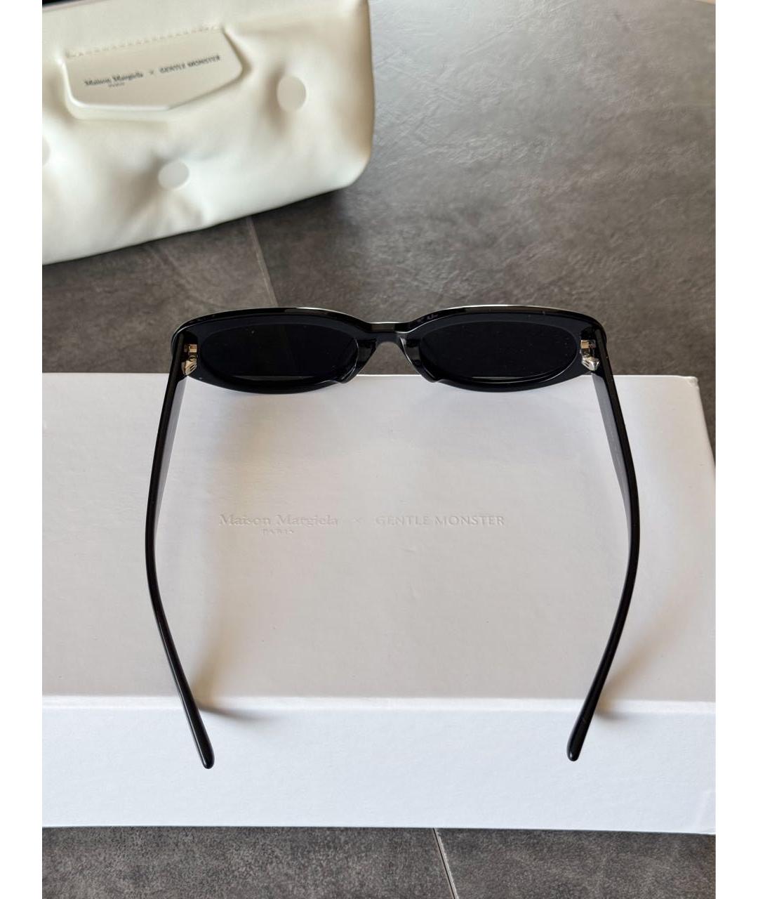 MM6 MAISON MARGIELA Черные пластиковые солнцезащитные очки, фото 8