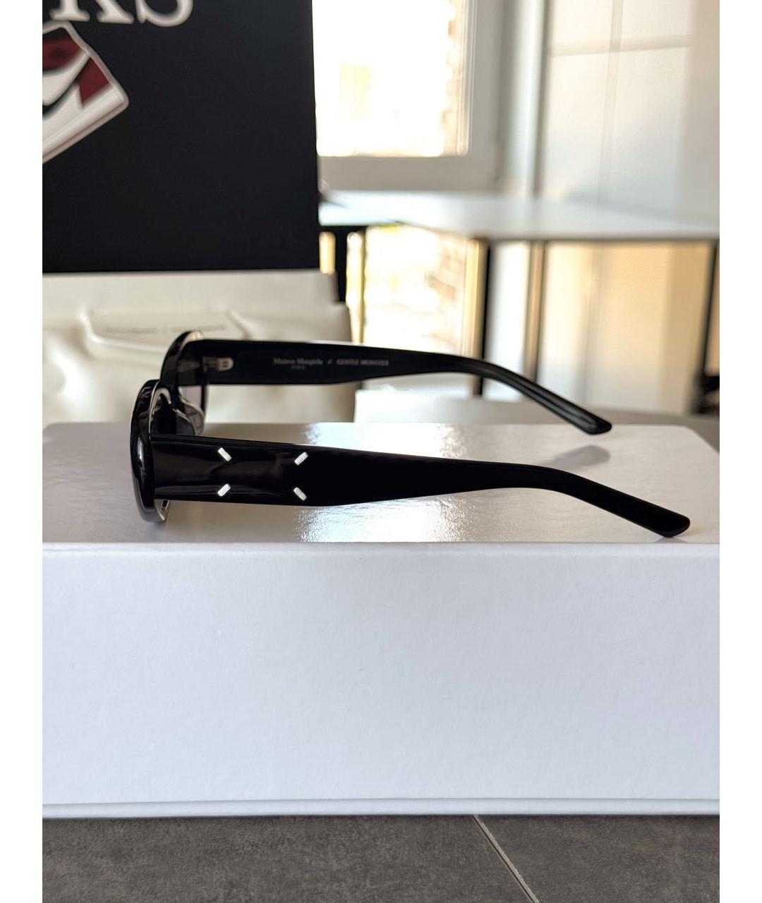 MM6 MAISON MARGIELA Черные пластиковые солнцезащитные очки, фото 7