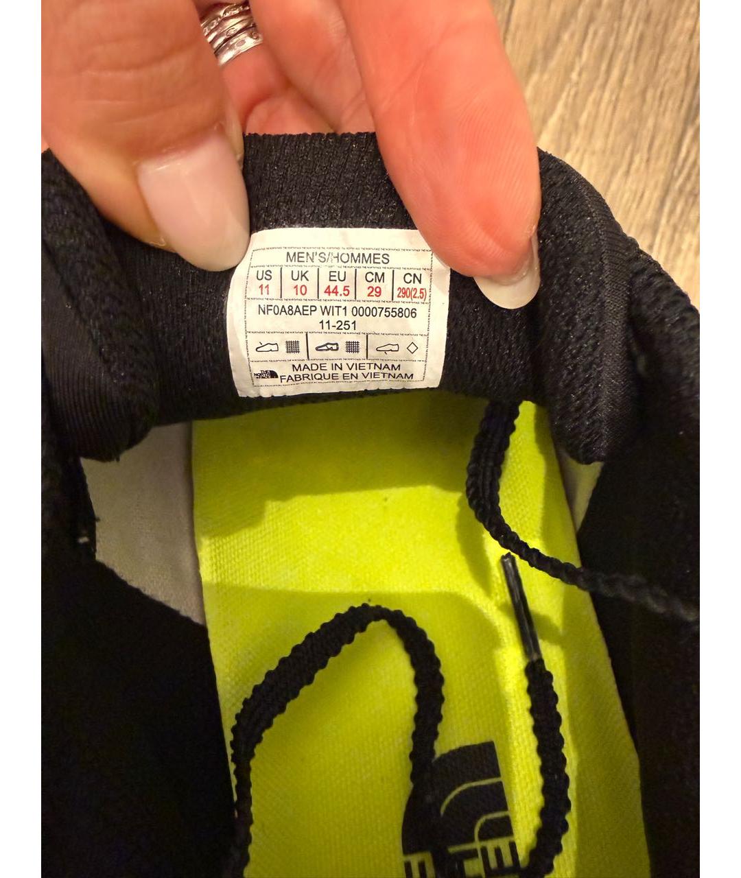 THE NORTH FACE Желтые текстильные низкие кроссовки / кеды, фото 5