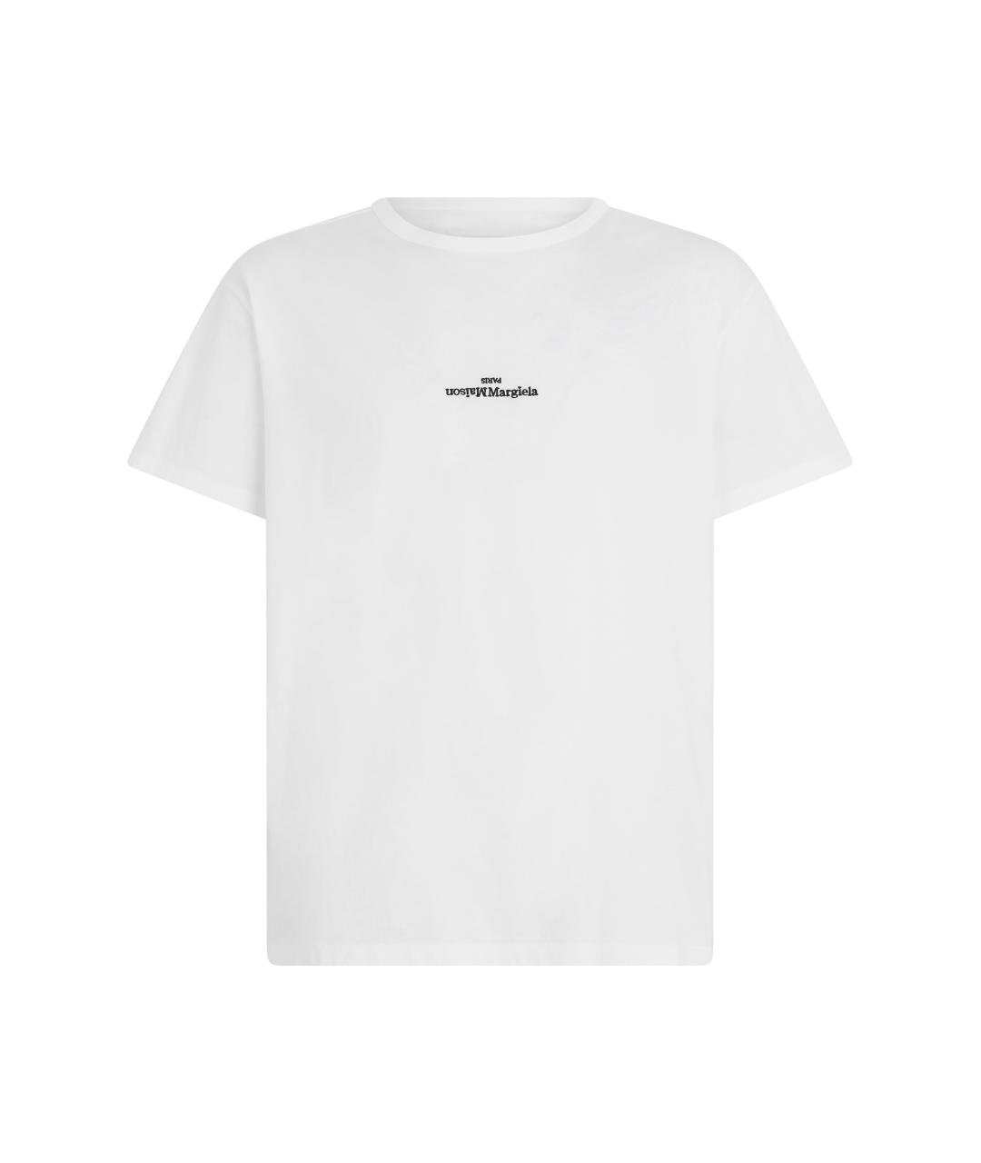 MAISON MARGIELA Белая хлопковая футболка, фото 1