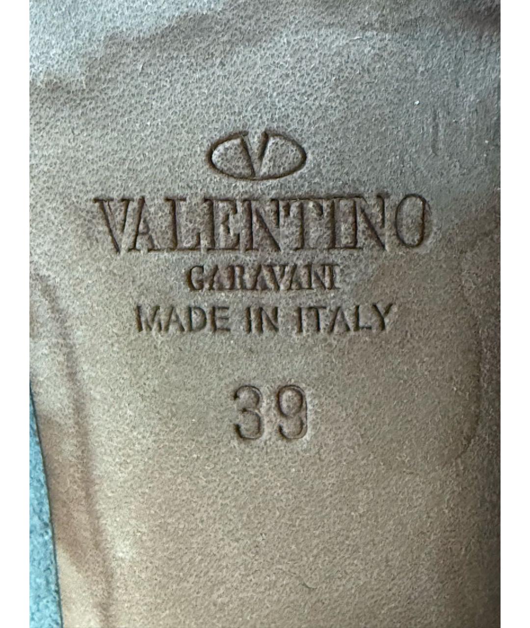 VALENTINO Серые замшевые ботфорты, фото 7