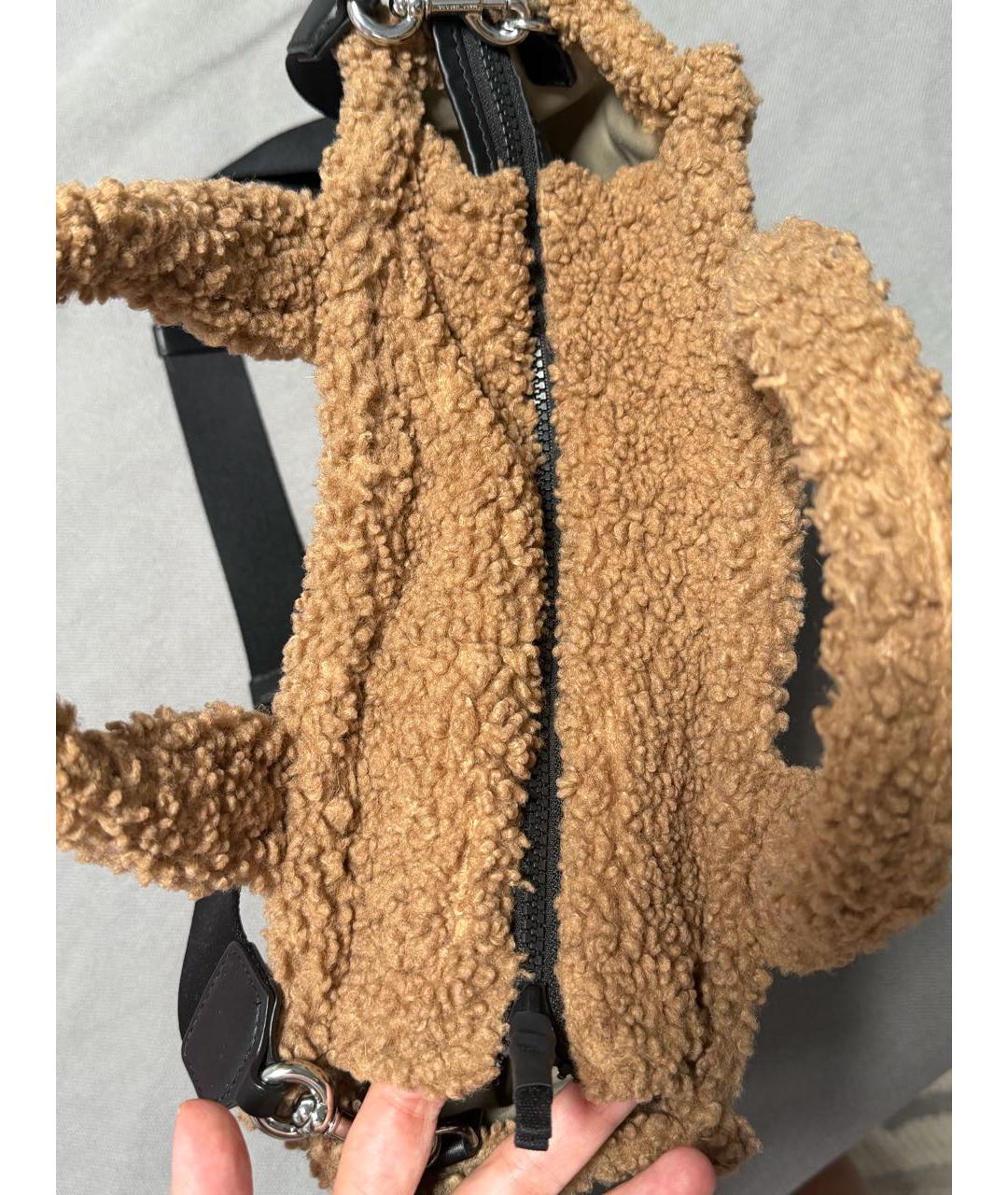 MARC JACOBS Коричневая синтетическая сумка тоут, фото 4
