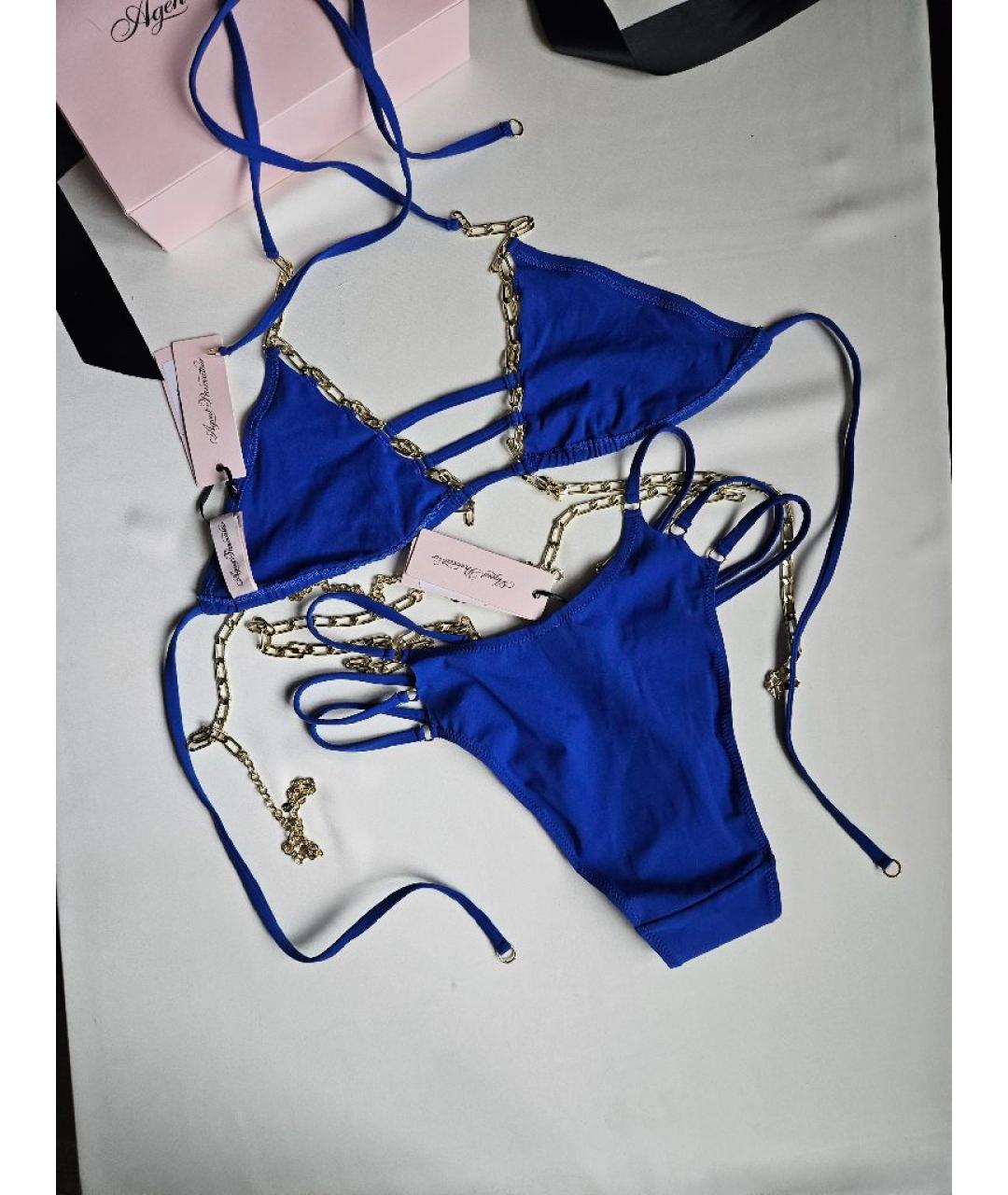 AGENT PROVOCATEUR Синий полиамидовый купальник, фото 4