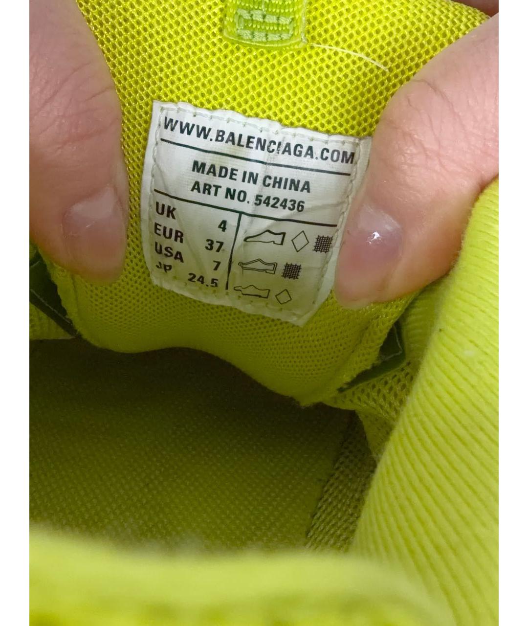 BALENCIAGA Салатовые кроссовки, фото 6