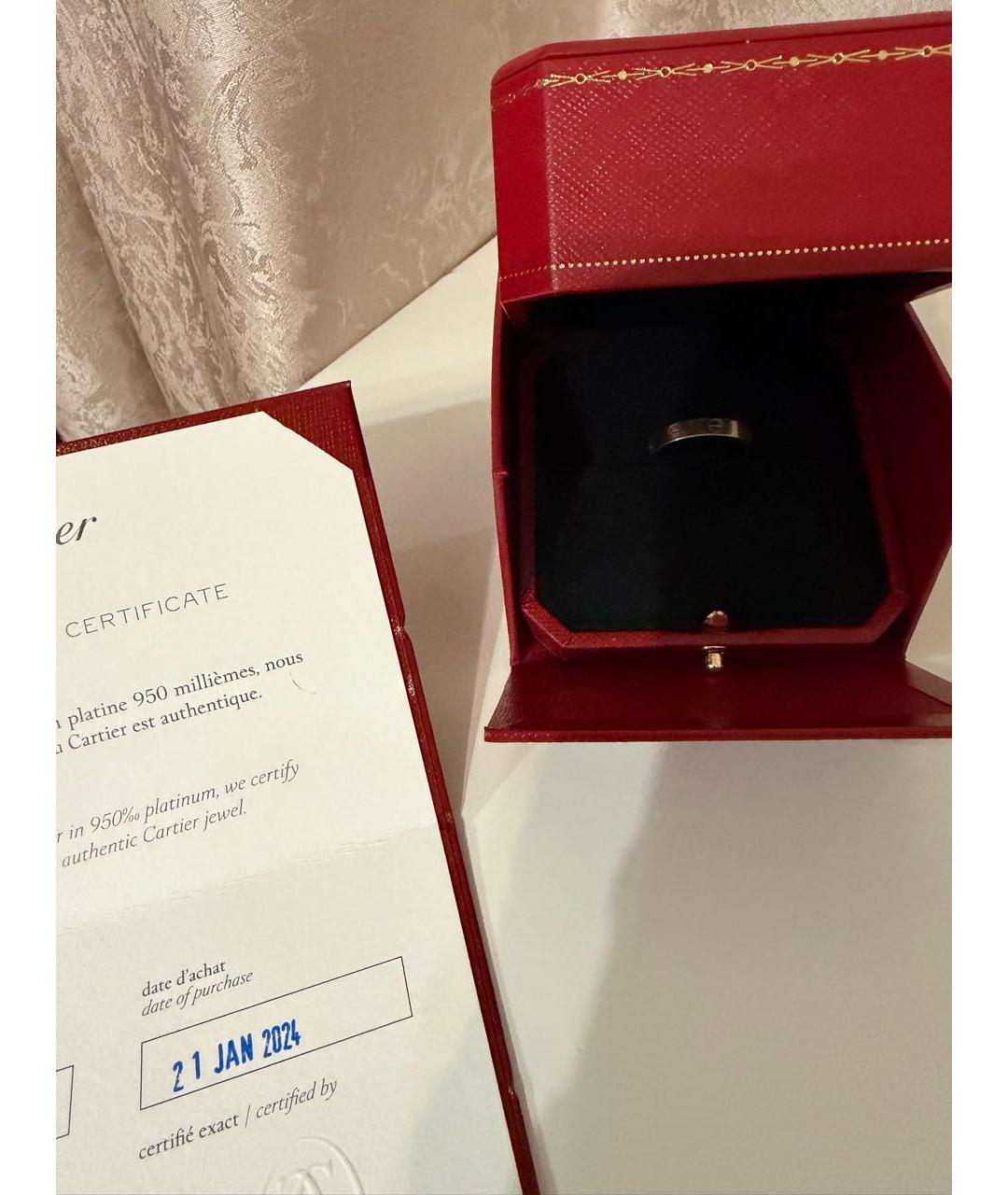 CARTIER Серебряное кольцо из белого золота, фото 4