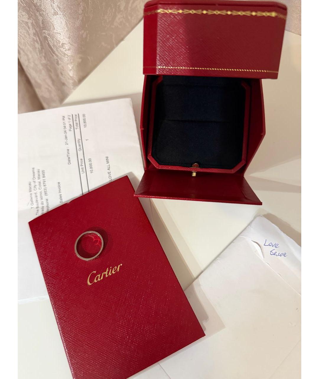 CARTIER Серебряное кольцо из белого золота, фото 3