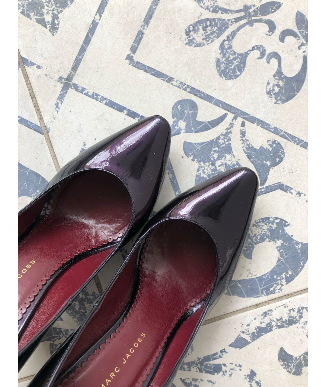 MARC BY MARC JACOBS Фиолетовые туфли из лакированной кожи, фото 5