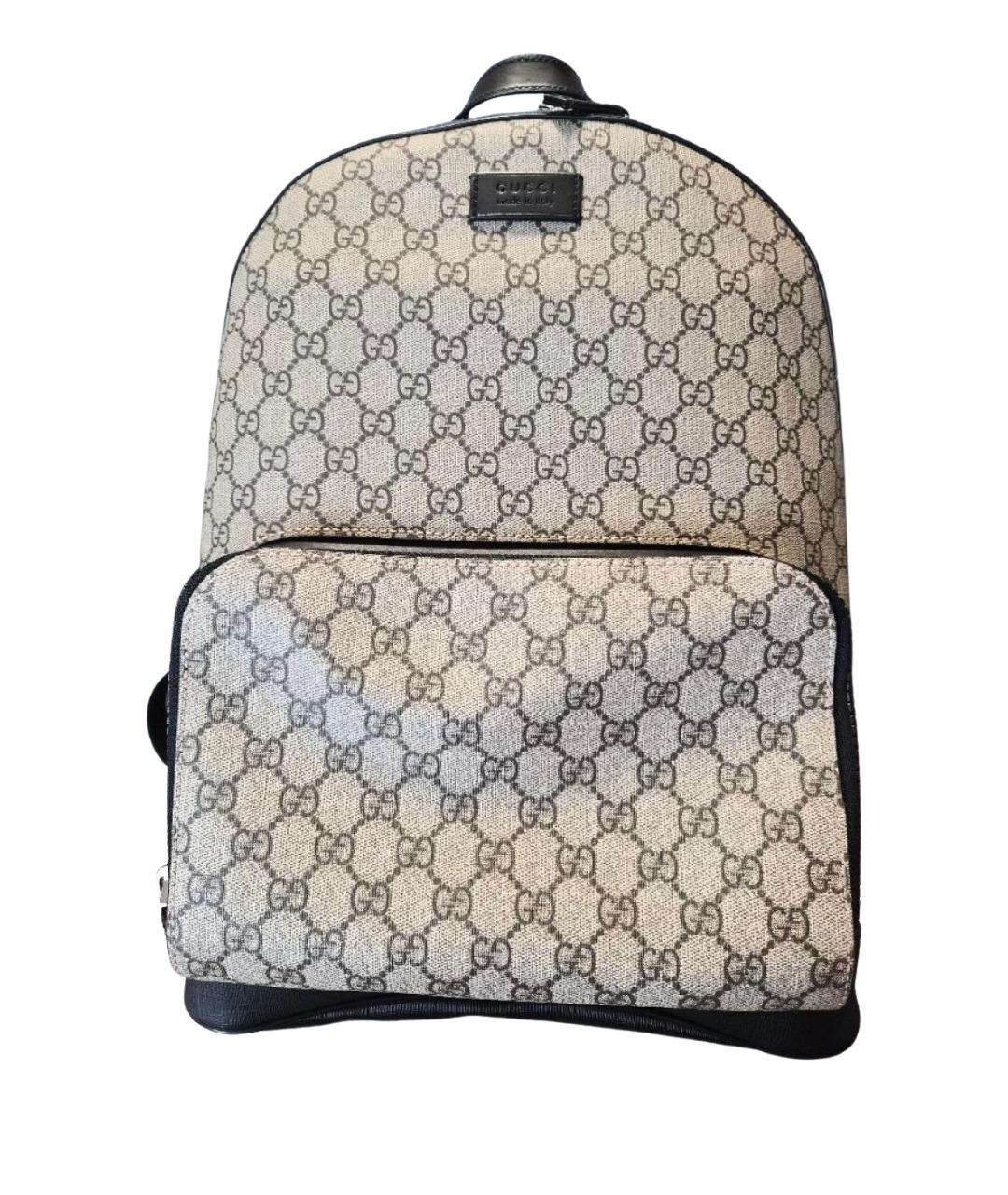 GUCCI Бежевый рюкзак из канвы, фото 1