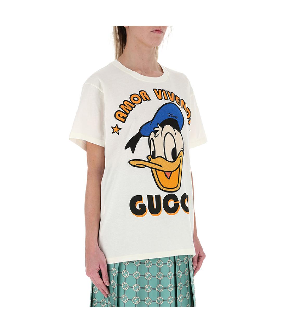 GUCCI Белая футболка, фото 4