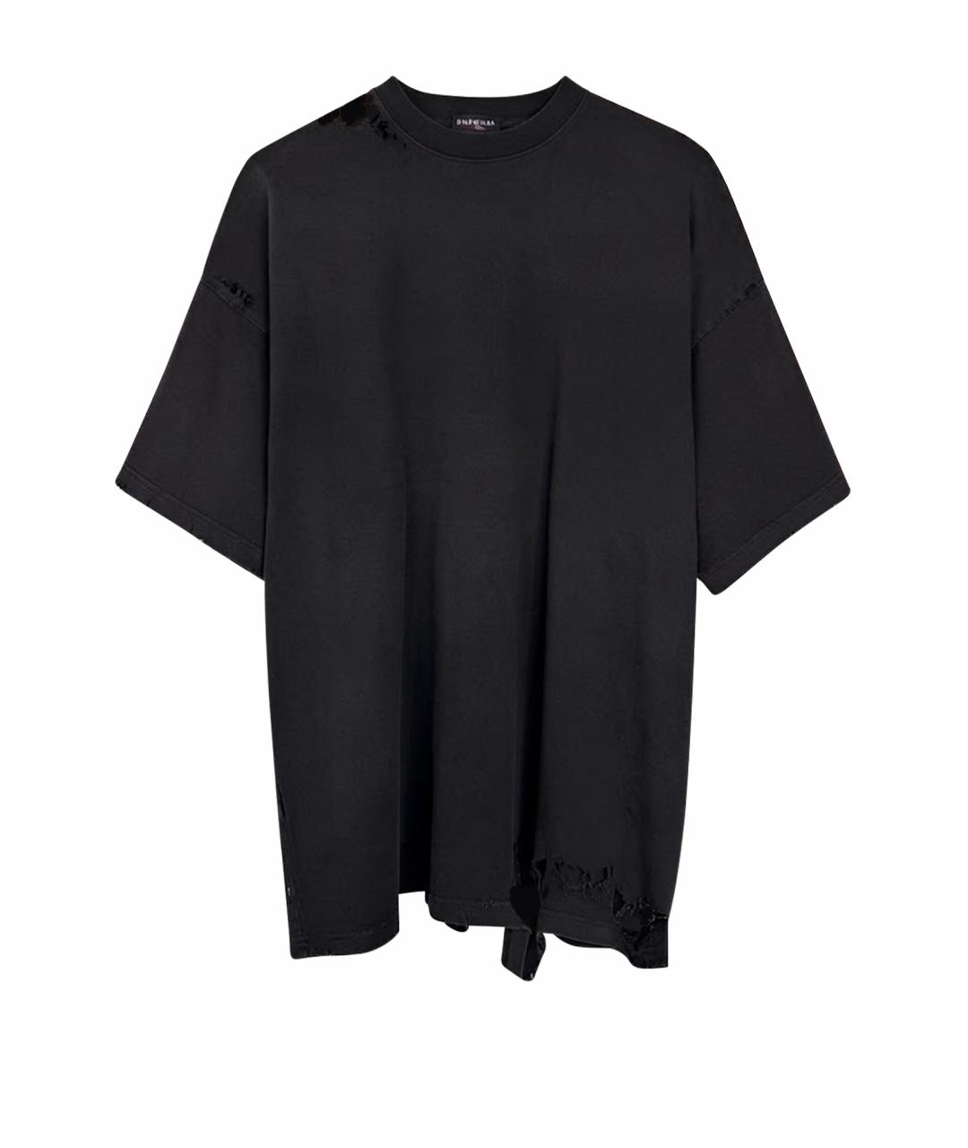 BALENCIAGA Черная футболка, фото 1