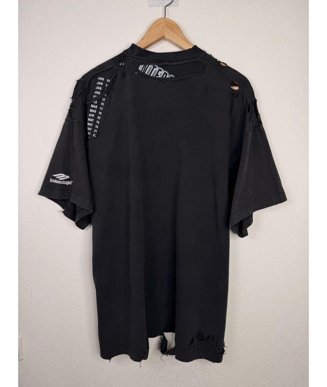 BALENCIAGA Черная футболка, фото 2