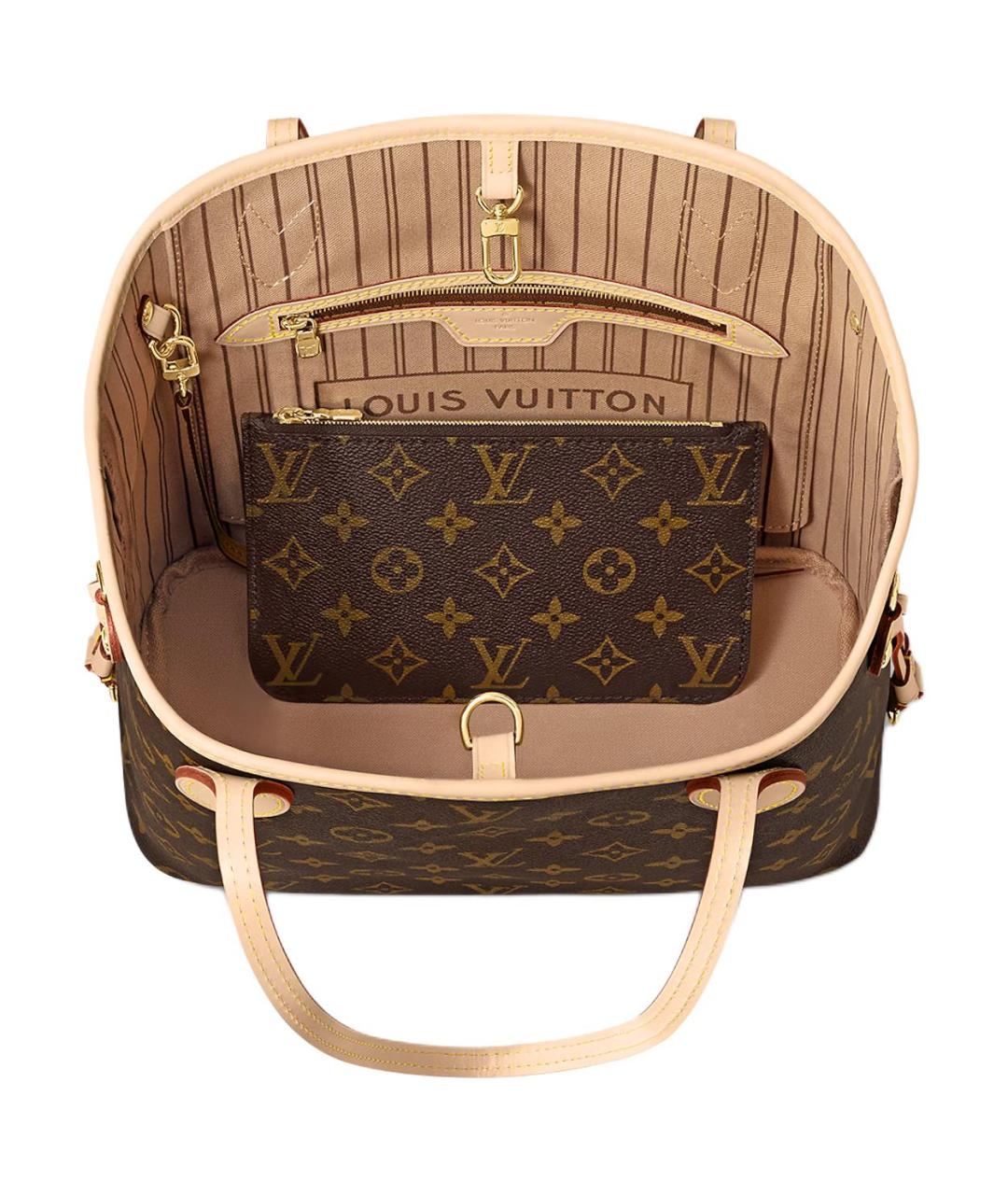 LOUIS VUITTON Коричневая сумка через плечо из канвы, фото 3