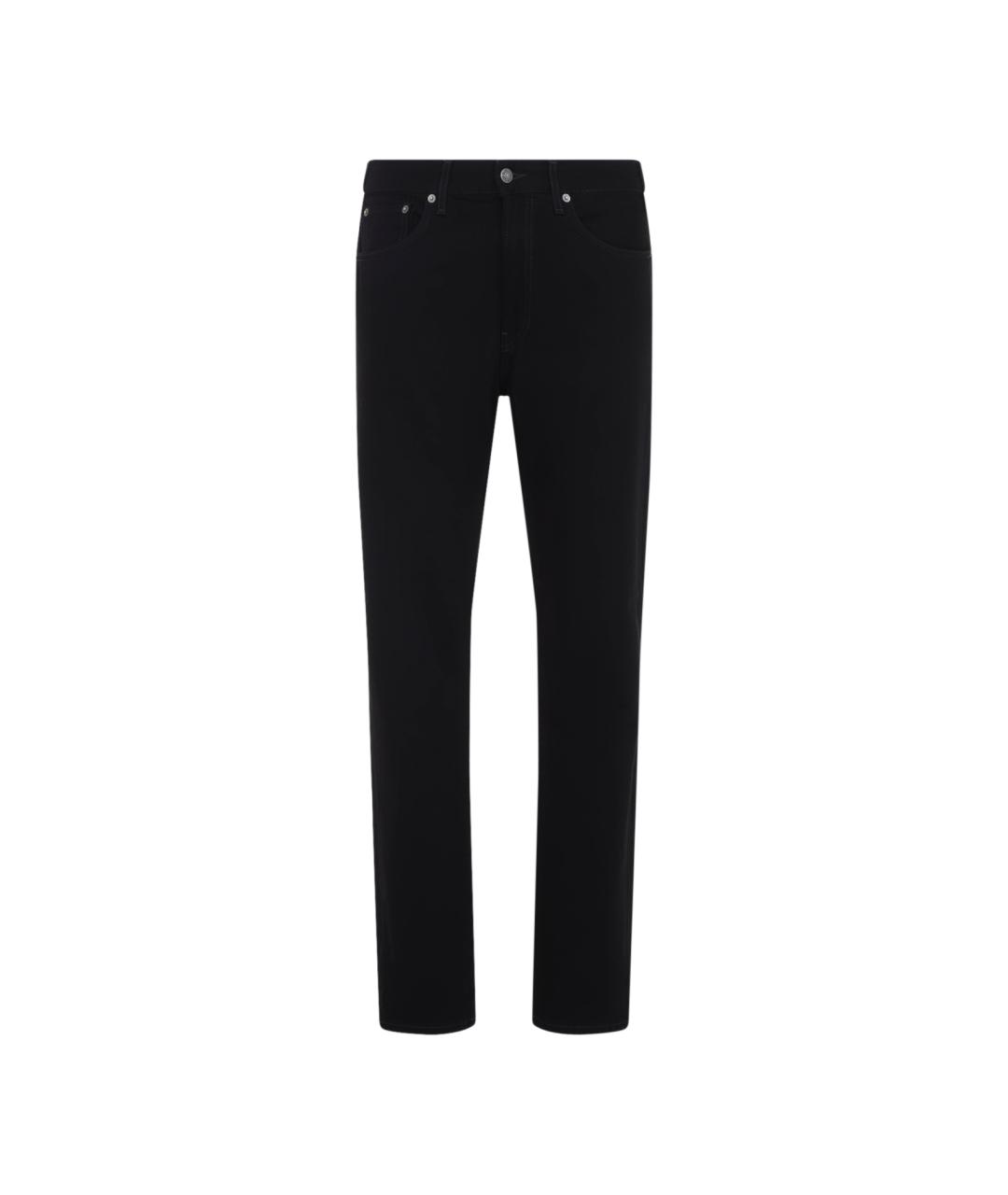 ACNE STUDIOS Черные хлопковые прямые джинсы, фото 1