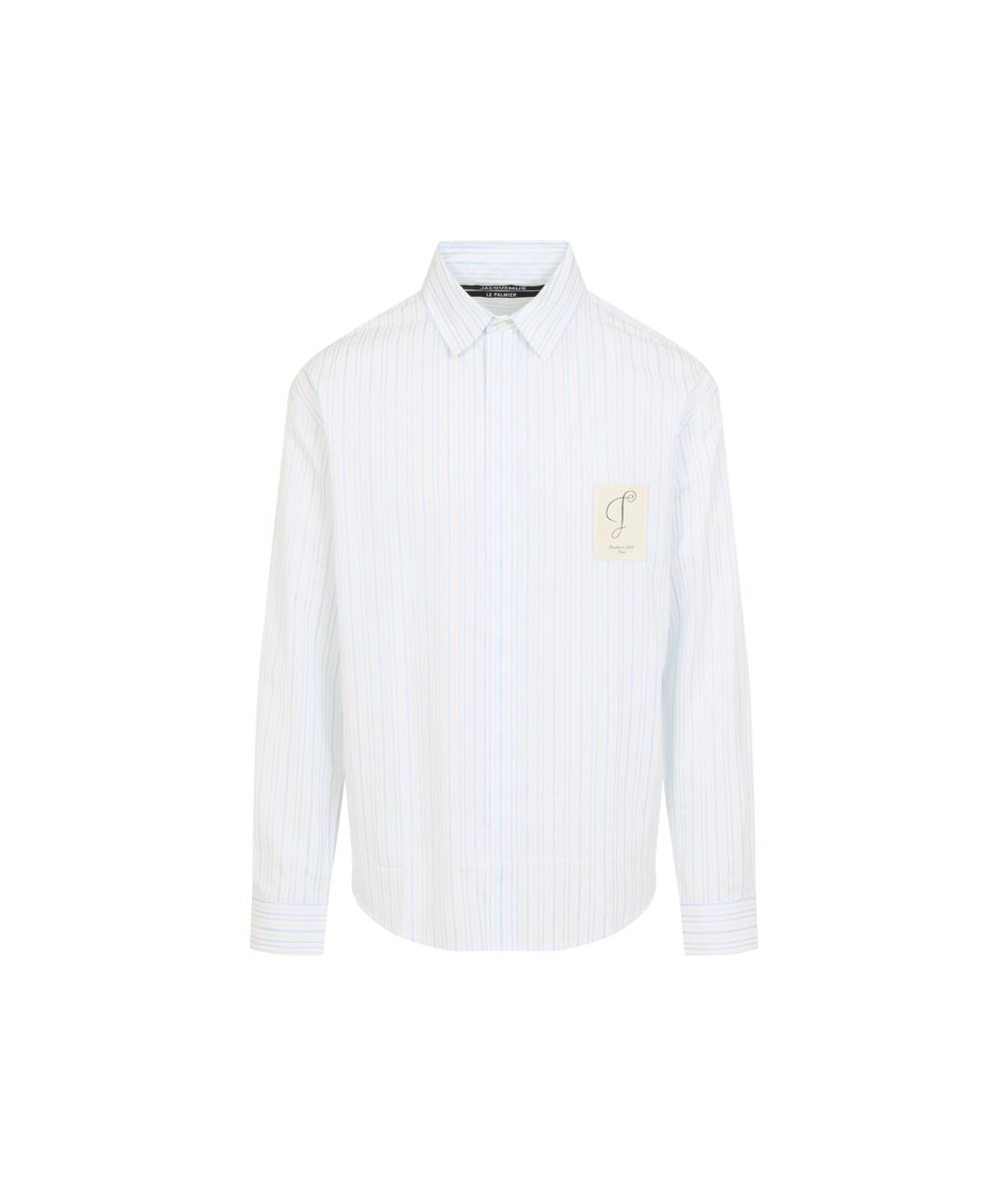 JACQUEMUS Синяя хлопковая кэжуал рубашка, фото 1