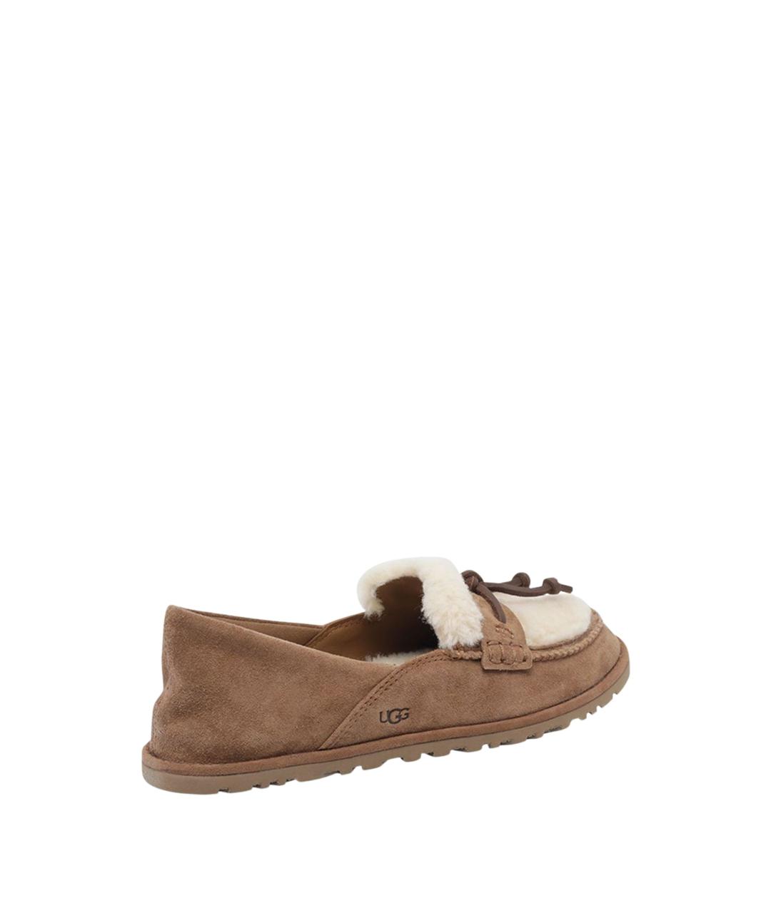 UGG Коричневые замшевые лоферы, фото 3