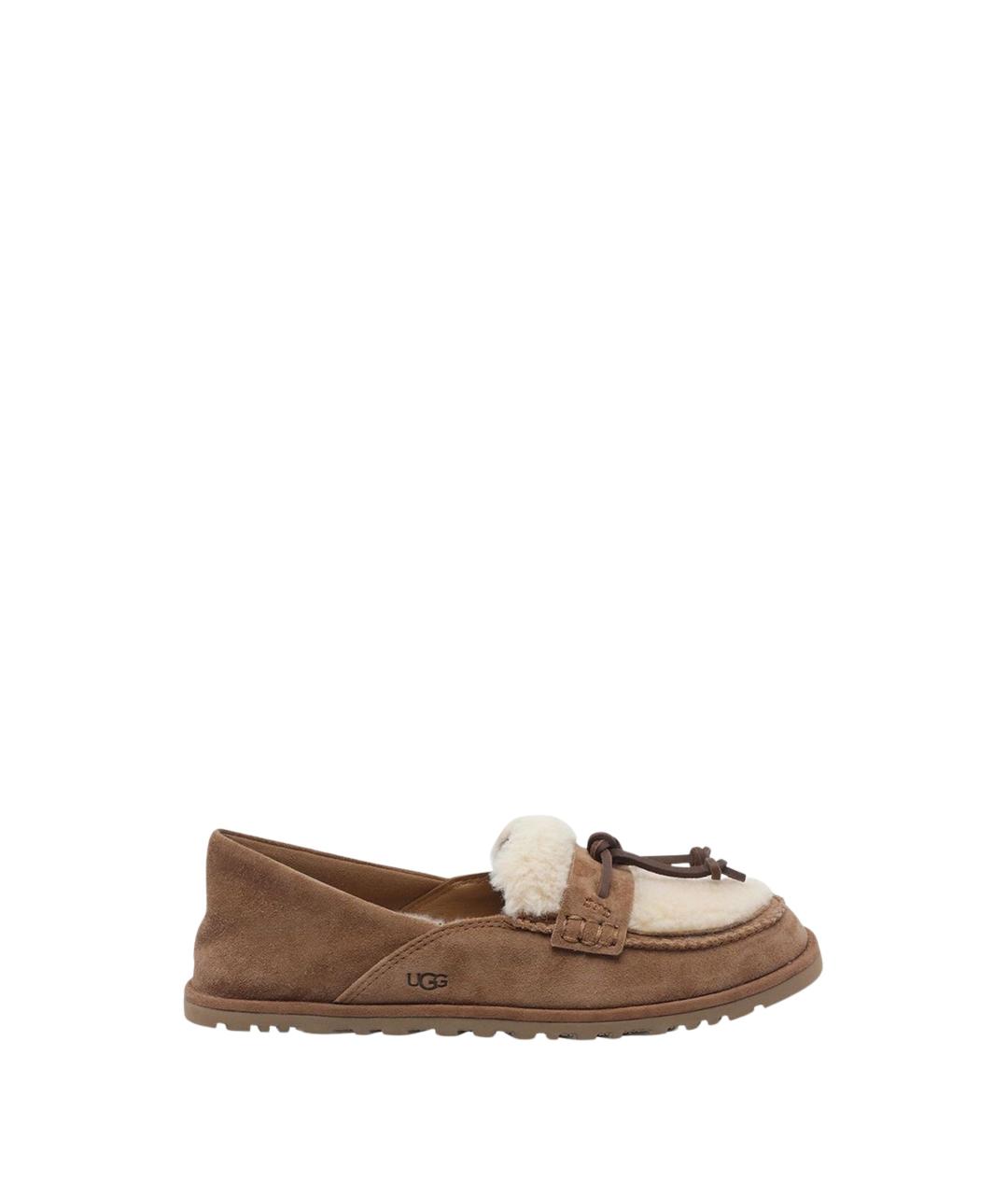 UGG Коричневые замшевые лоферы, фото 1