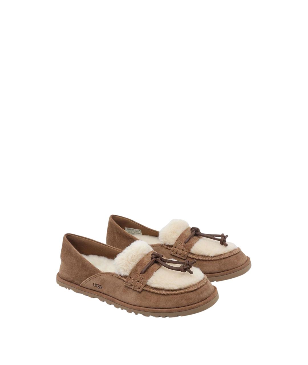 UGG Коричневые замшевые лоферы, фото 2