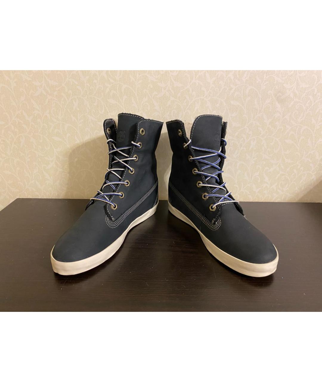 TIMBERLAND Темно-синие кожаные кеды, фото 3