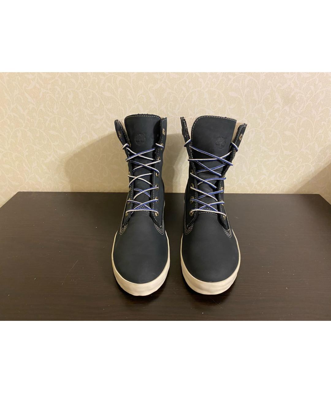 TIMBERLAND Темно-синие кожаные кеды, фото 2