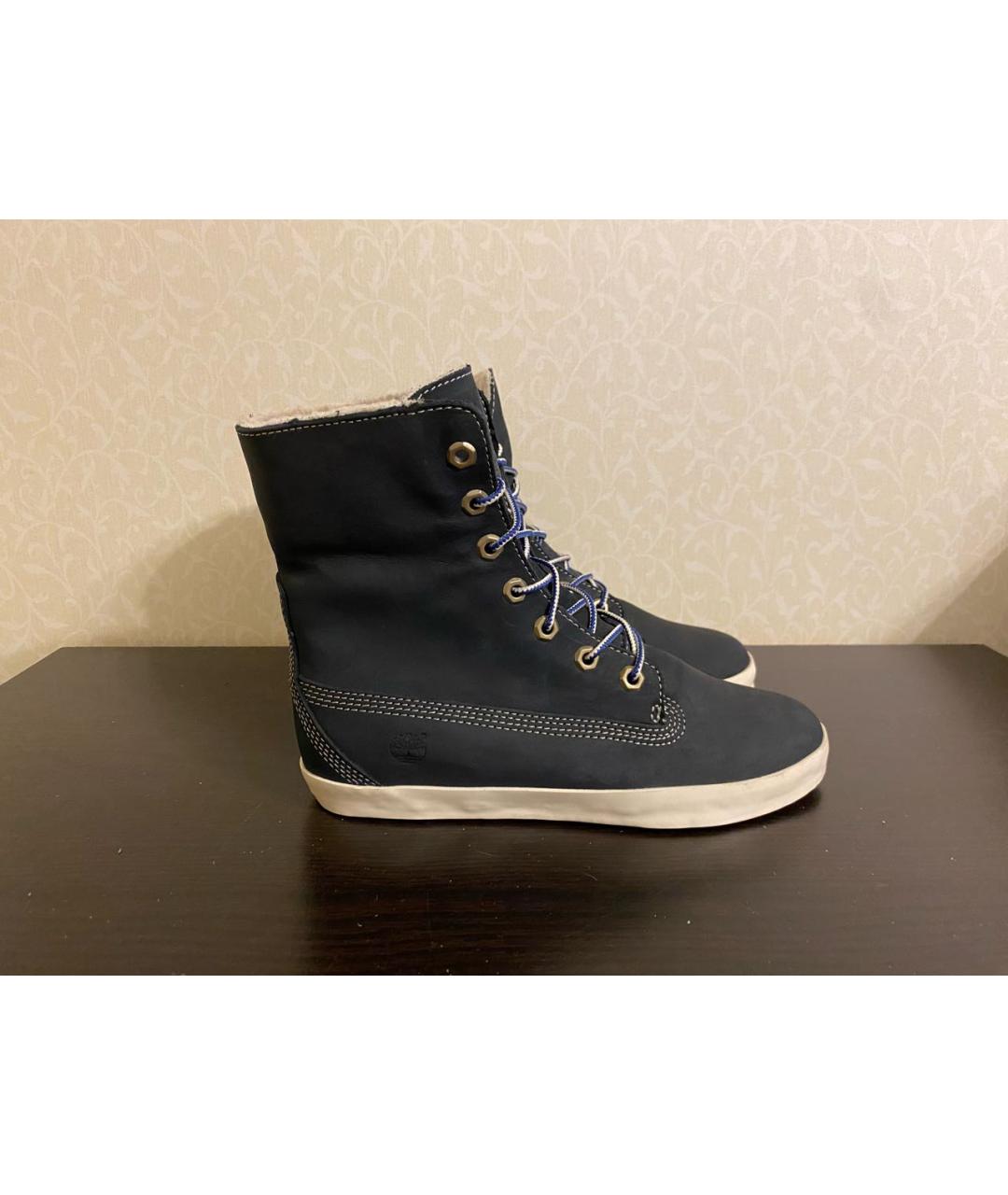 TIMBERLAND Темно-синие кожаные кеды, фото 7