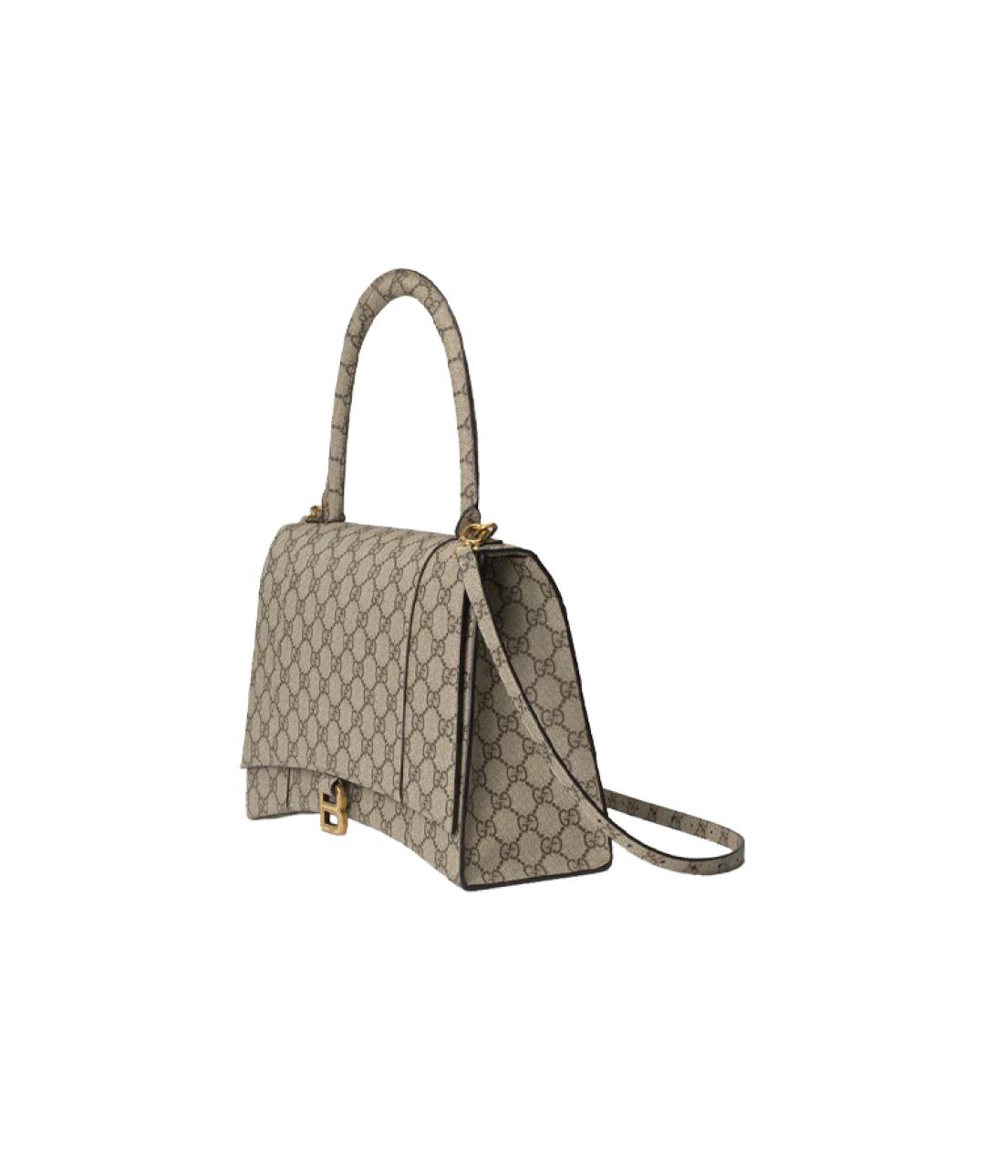 GUCCI Бежевая сумка через плечо из канвы, фото 2