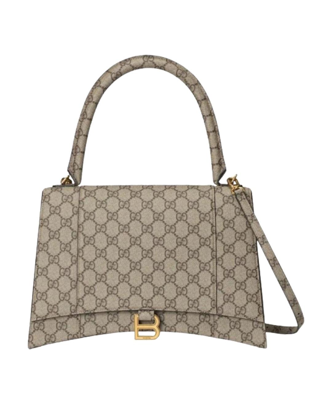 GUCCI Бежевая сумка через плечо из канвы, фото 1