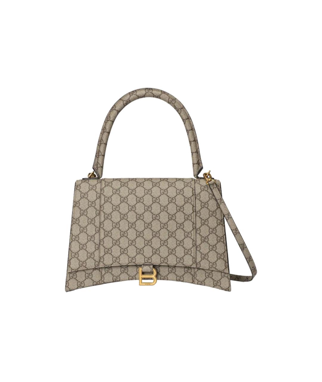 GUCCI Бежевая сумка через плечо из канвы, фото 6