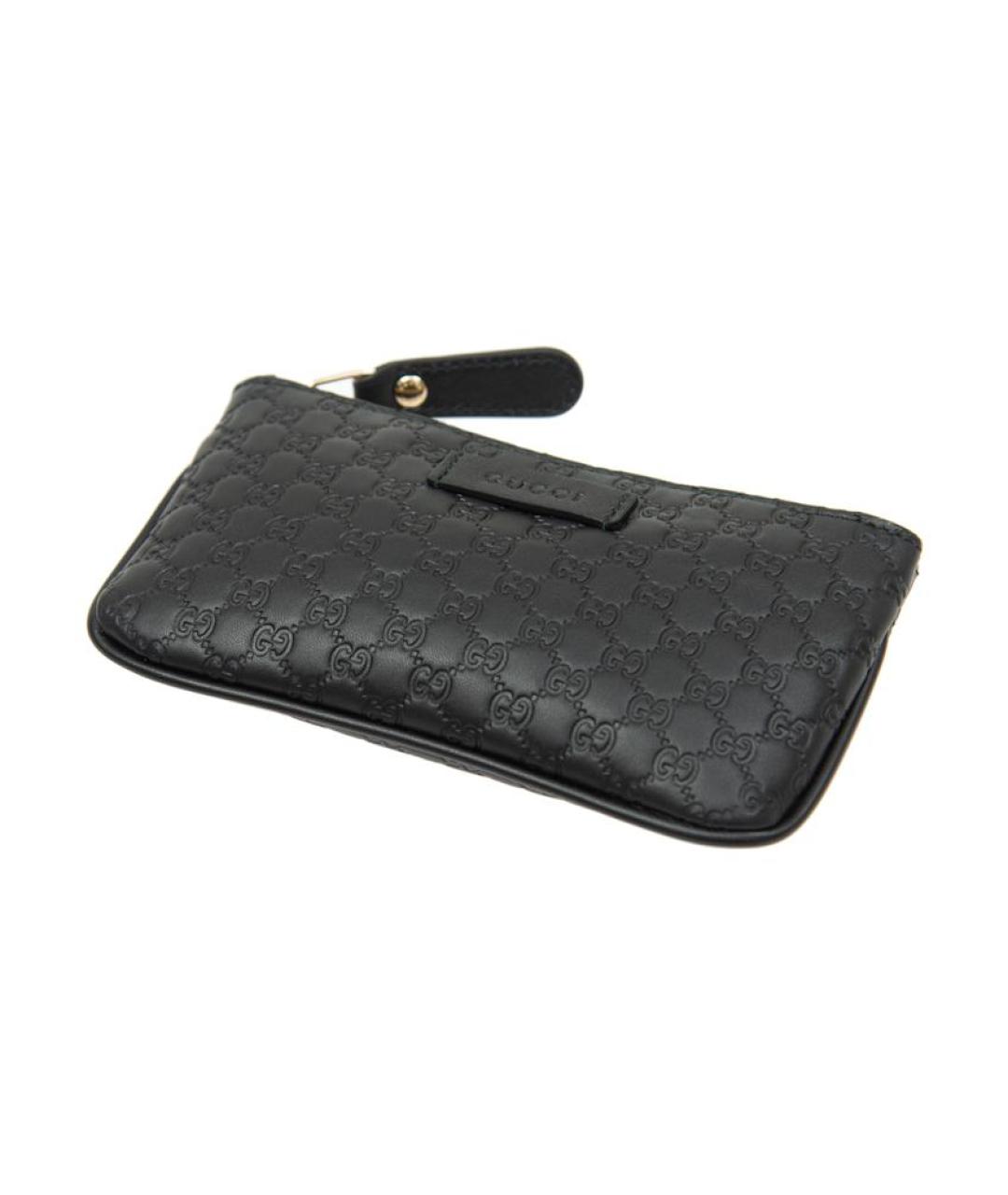 GUCCI Черный кожаный кошелек, фото 4