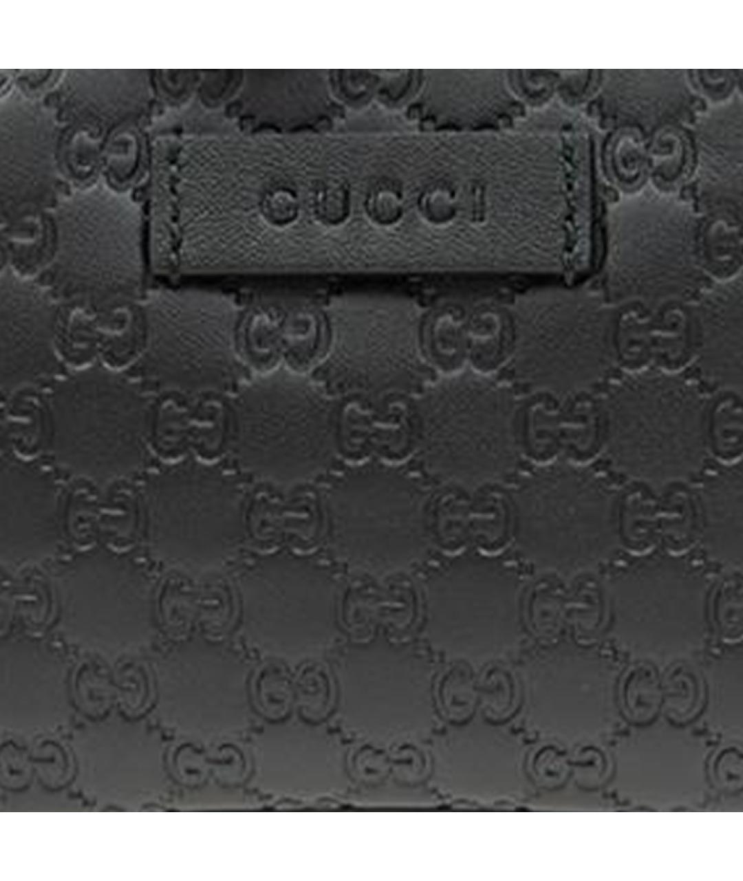 GUCCI Черный кожаный кошелек, фото 5