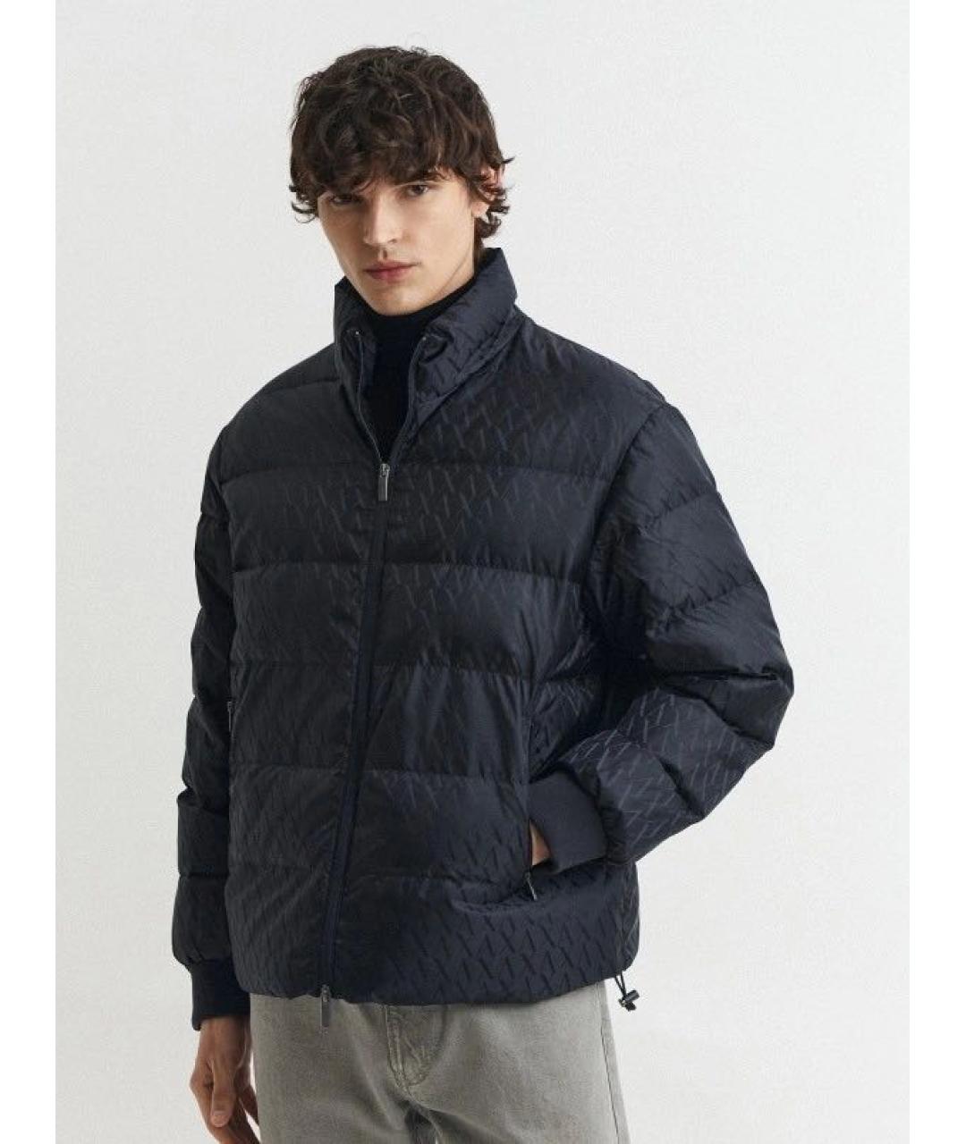 ARMANI EXCHANGE Темно-синий пуховик, фото 4