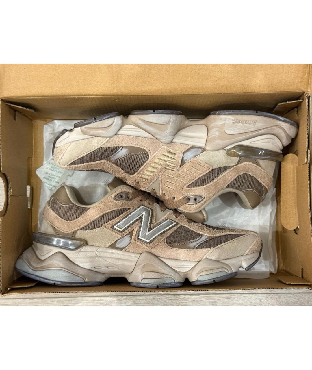 NEW BALANCE Коричневые замшевые кроссовки, фото 6