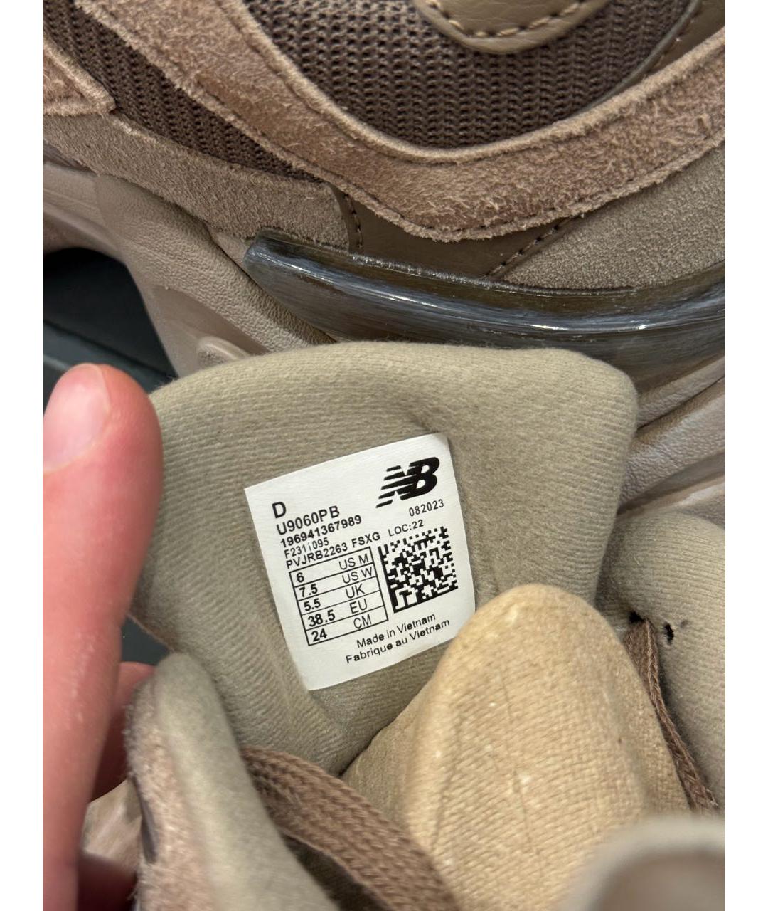NEW BALANCE Коричневые замшевые кроссовки, фото 8