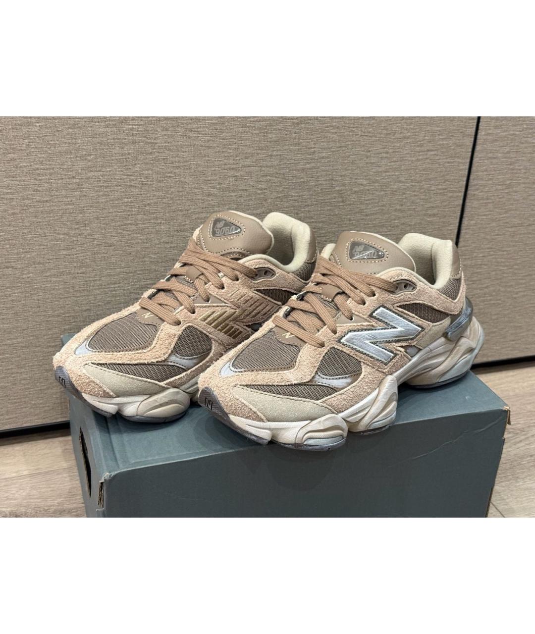 NEW BALANCE Коричневые замшевые кроссовки, фото 2