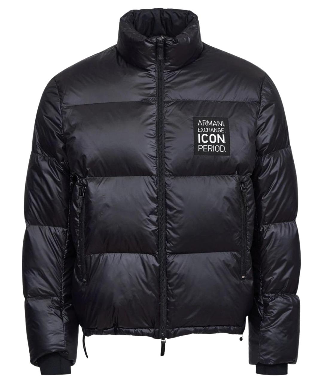 ARMANI EXCHANGE Черный пуховик, фото 1