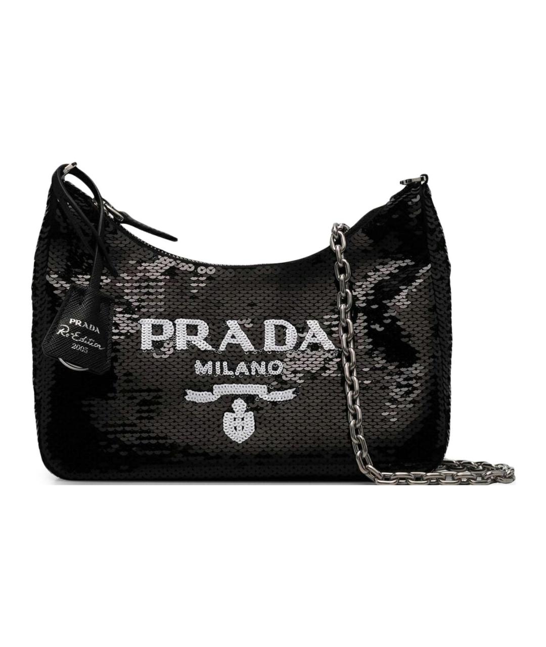 PRADA Черная тканевая сумка через плечо, фото 2