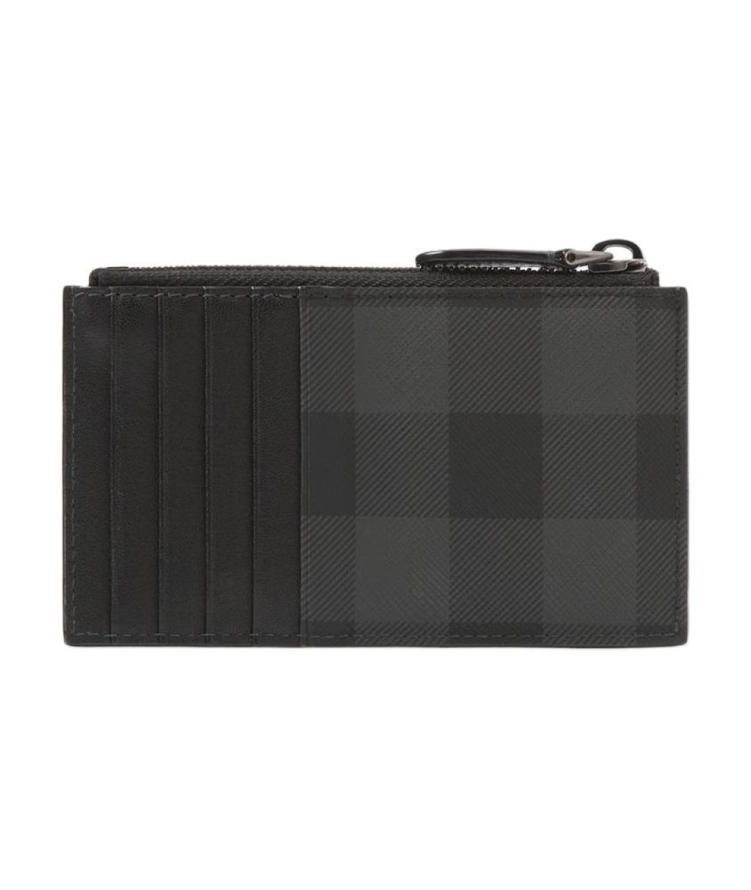 BURBERRY Серый полиуретановый кардхолдер, фото 3