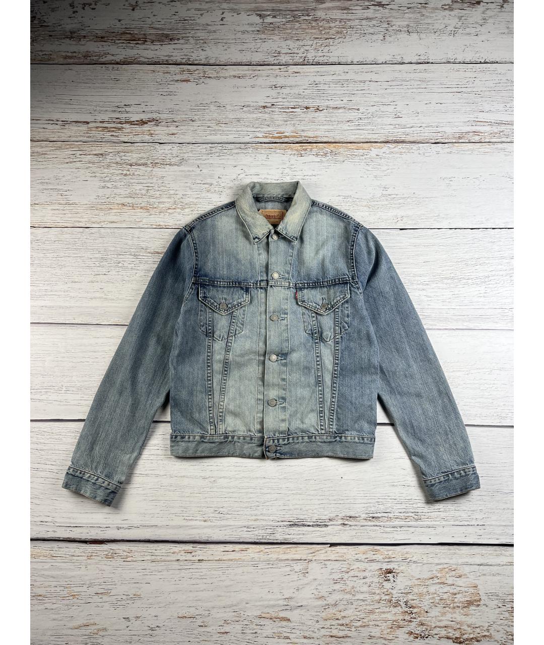 LEVI'S Голубая хлопковая куртка, фото 5