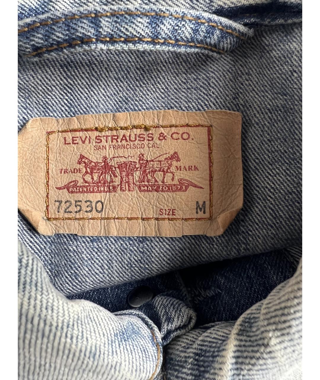 LEVI'S Голубая хлопковая куртка, фото 2