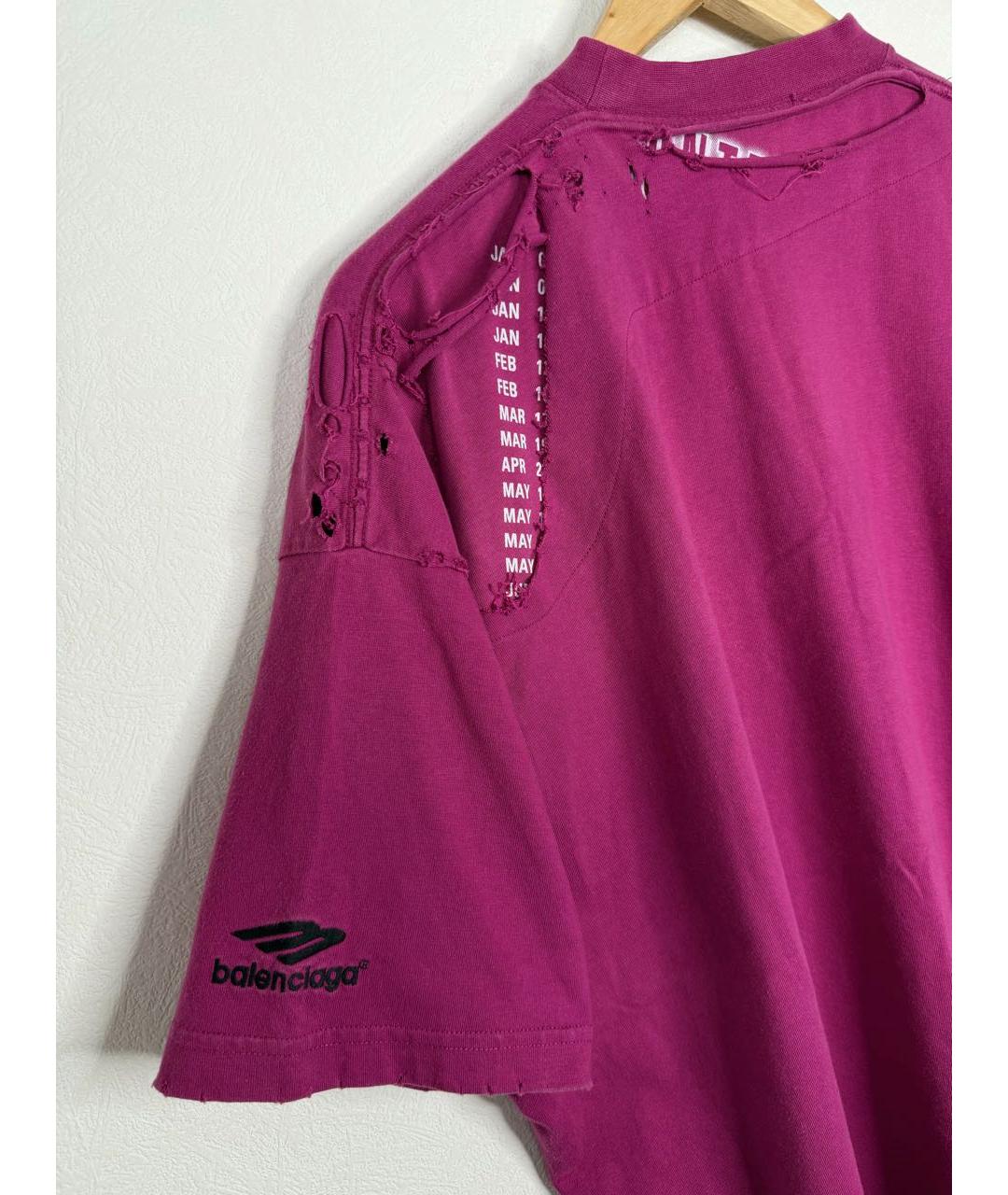 BALENCIAGA Розовая футболка, фото 3