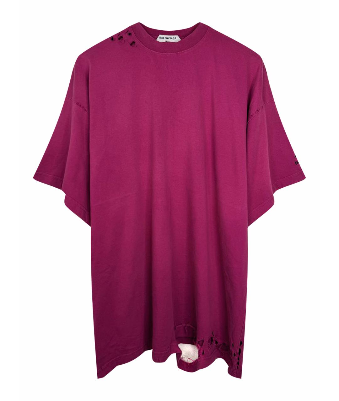 BALENCIAGA Розовая футболка, фото 1