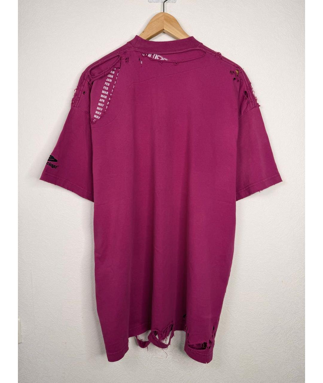 BALENCIAGA Розовая футболка, фото 2