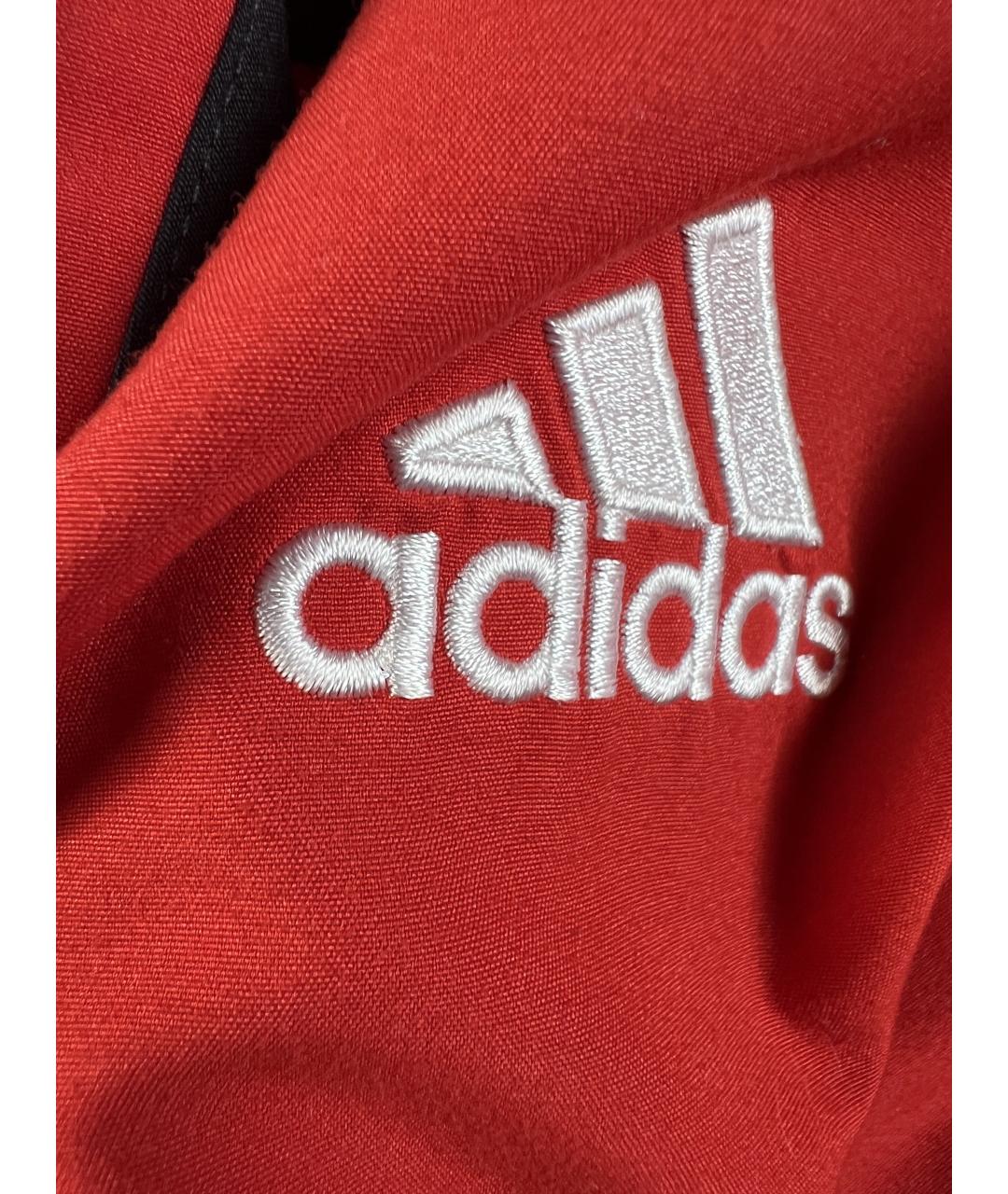 ADIDAS Красная полиэстеровая куртка, фото 4
