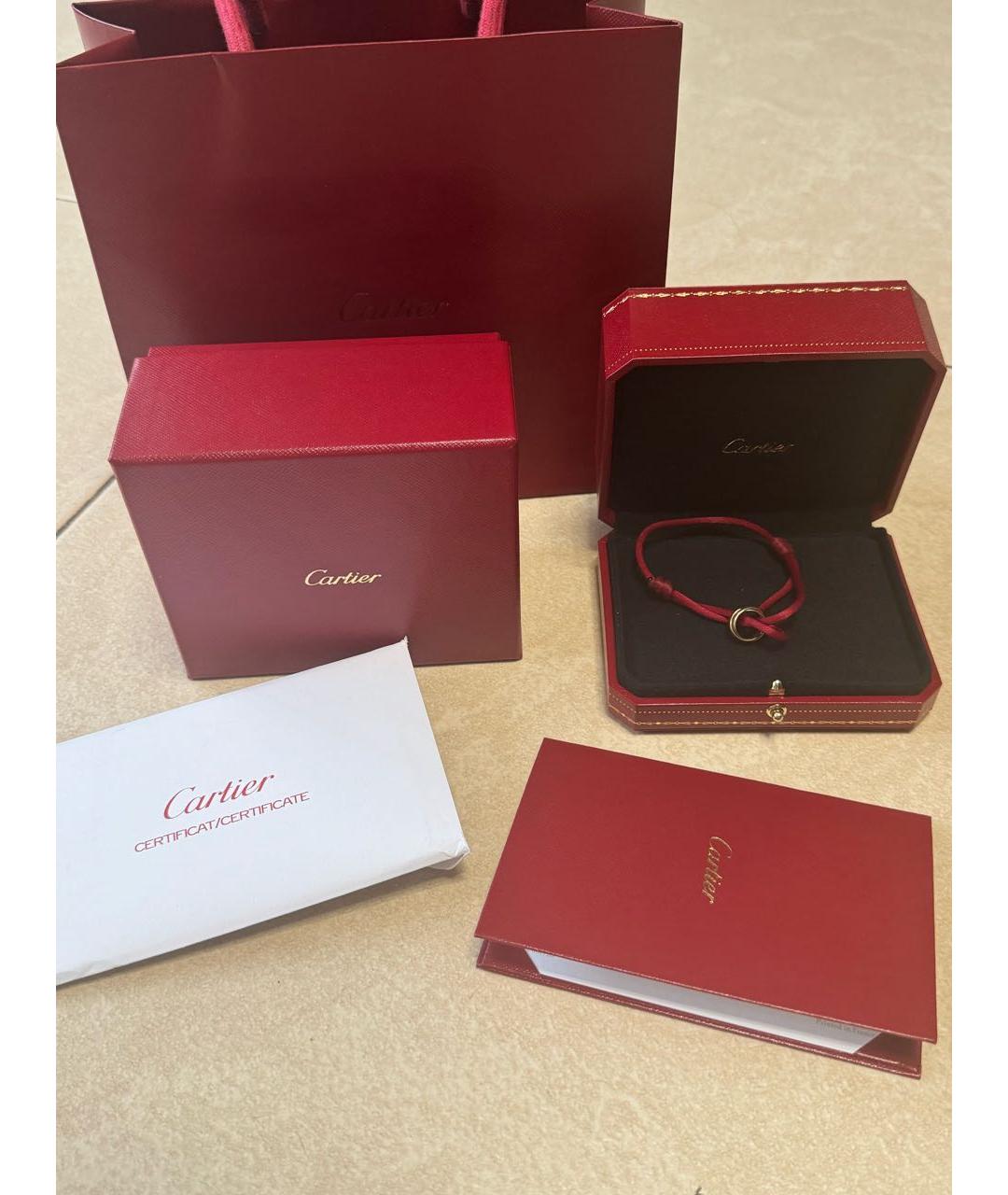 CARTIER Красный браслет из желтого золота, фото 3