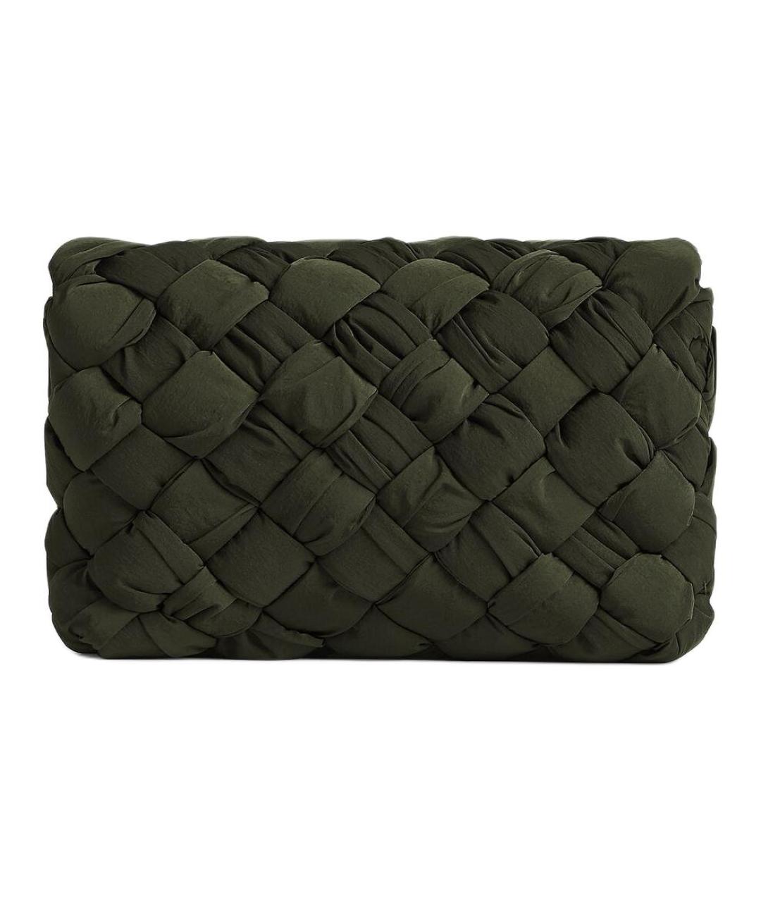 BOTTEGA VENETA Зеленая нейлоновая сумка на плечо, фото 2