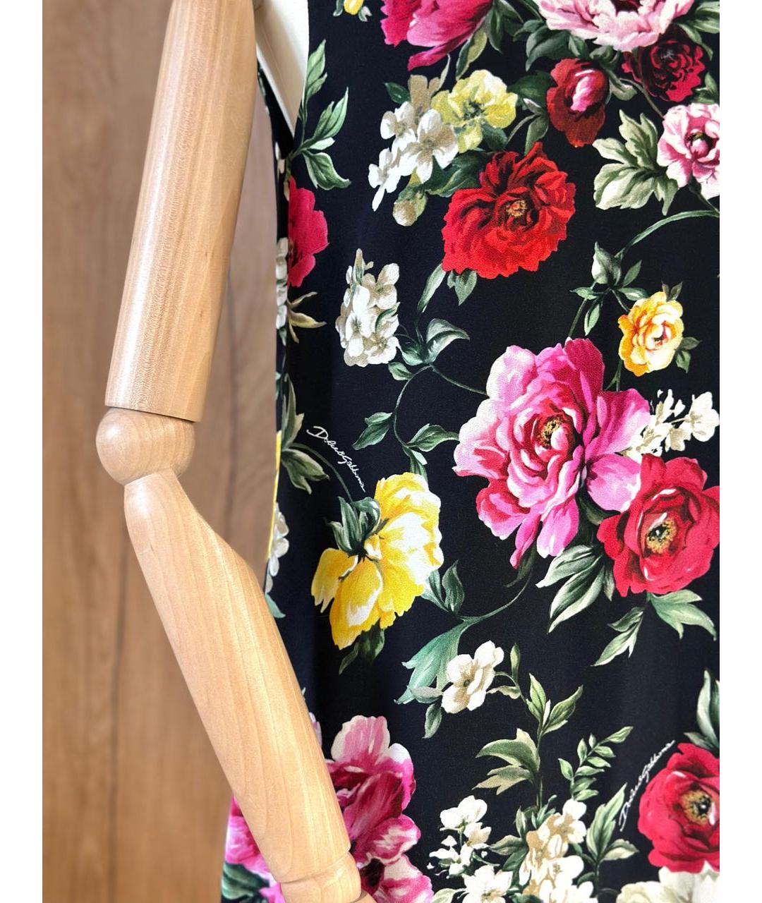 DOLCE&GABBANA Мульти повседневное платье, фото 4
